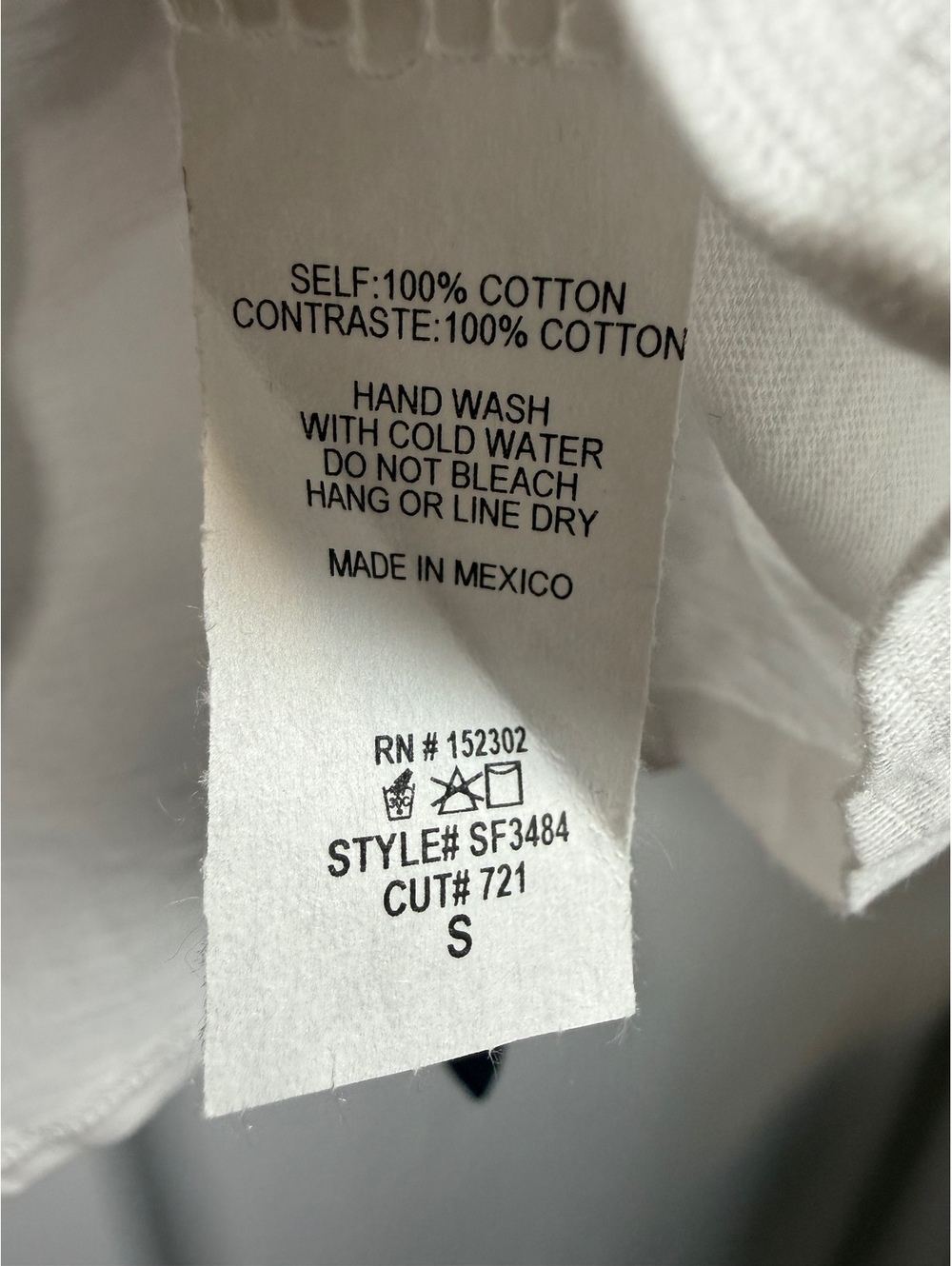 NWT Six Fifty White Navy Long Sleeve Top Size Medium - Picture 6 of 7